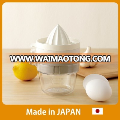 Compact tool and Durable squeezer egg separator grater multi cup set with lid with scale made in Japan, high safety with tritan