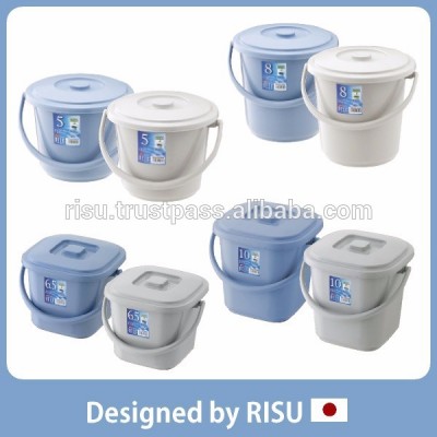 Long-lasting and Various small plastic buckets with lids plastic bucket with handle with Japanese style, distributor wanted